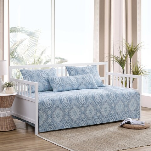 Tommy Bahama Turtle Cove Cotton Turquoise 4 Piece Daybed Cover Set