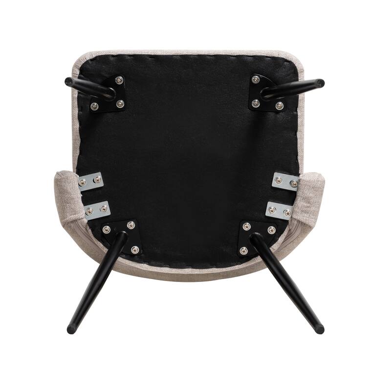4-Chair Set Combination, Modern and Simple, With High Resilience Filling, Metal Legs, Adjustable Feet
