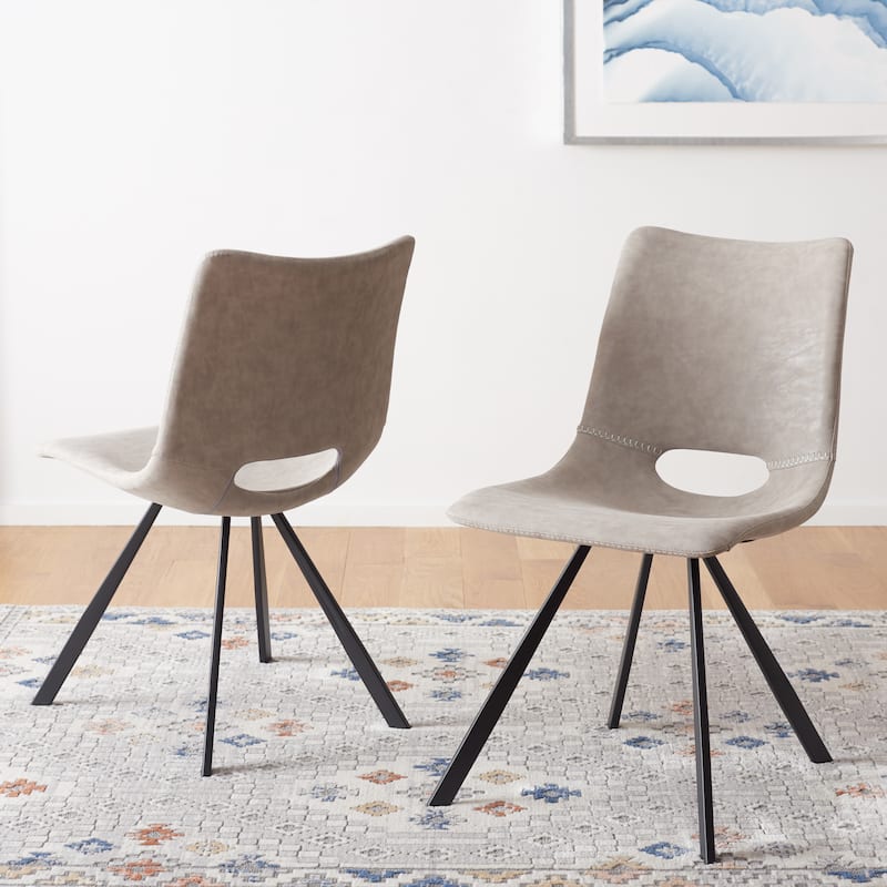 SAFAVIEH Josefina Mid-Century Dining Chair (Set of 2) - 24 In. W x 19 In. D x 33 In. H - 24Wx19Dx33H