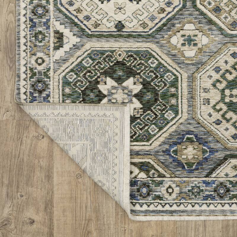 Style Haven Henretta Panel Medallion Fringe Edge Area Rug