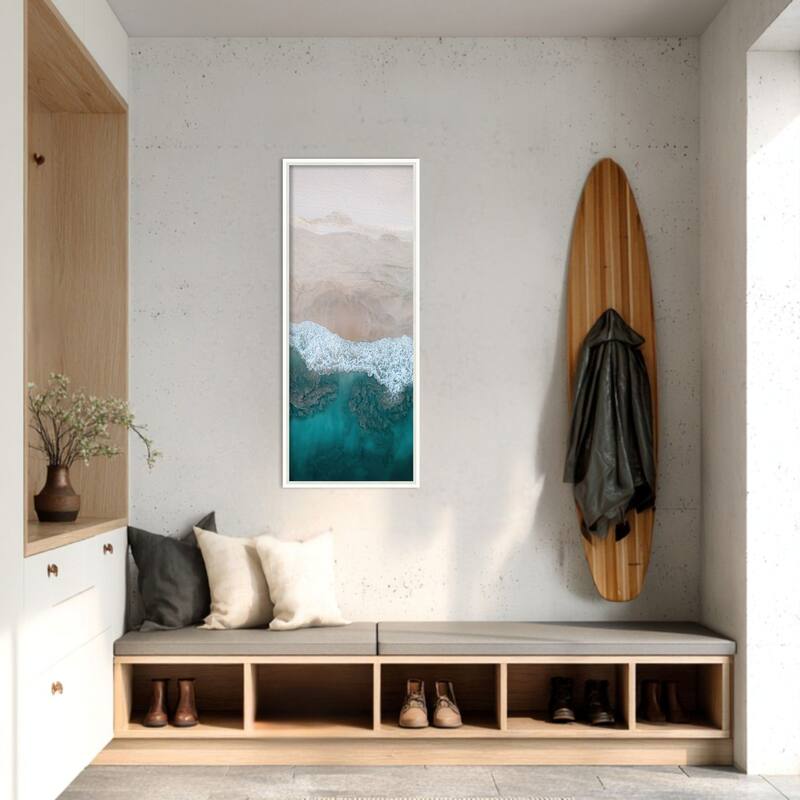 Amanti Art Framed Fabric Pinboard Aerial 20 by Rachel Lee 3 Birdies Studio Printed Bulletin Board