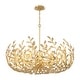 preview thumbnail 1 of 5, Broche 12 Light Antique Gold Chandelier