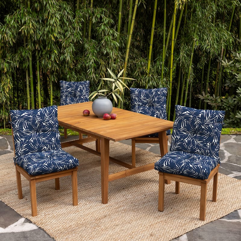 ARDEN earthFIBER Plush Modern Tufted Polyfill Dining Chair Cushion, Set of 2