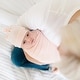 preview thumbnail 6 of 6, Copper Pearl Girl's Top Knot Hat (0-4mo)