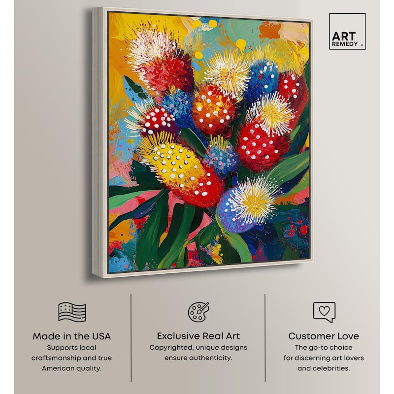 Vivid Flora II Canvas by Art Remedy