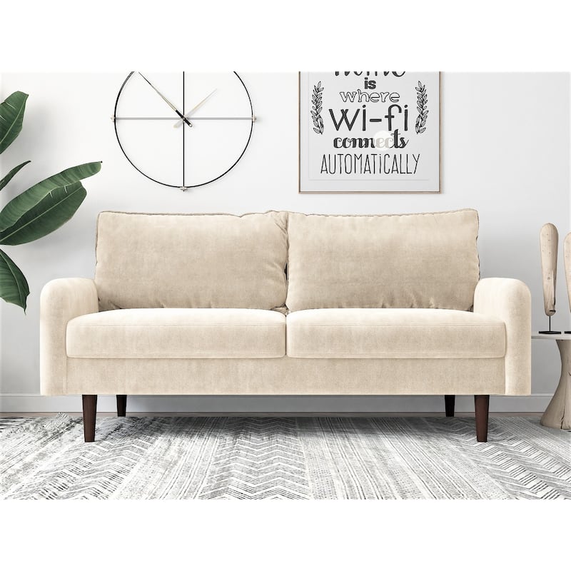 Victor Velvet 2 Seater Sofa Eruopean Style - Beige