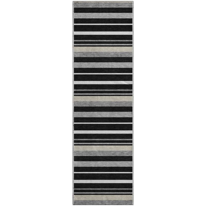 Premium Washable Super Soft Sophisticated Stripe Mayfield Rug