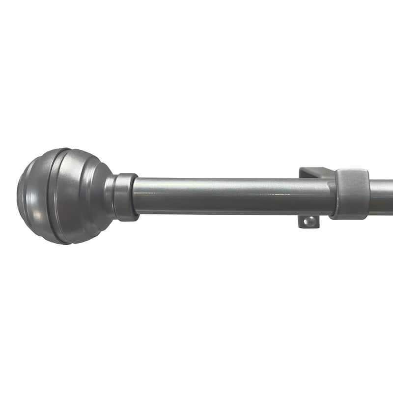 Buono II Hayden Gunmetal Decorative Rod & Finial 28-160 Inch - 28-48 Inches