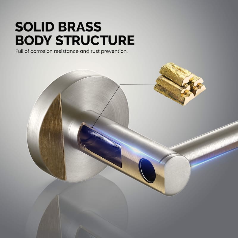 Circular 2-Piece Bathroom Hardware Set