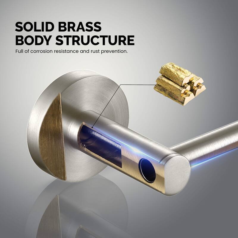 Circular 4-Piece Bathroom Hardware Set