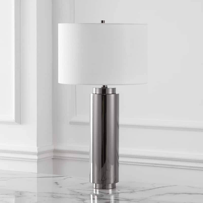 SAFAVIEH Couture Lighting Niculina 30-inch Metal Pillar Table Lamp - 15 In W x 15 In D x 30 In H - 15Wx15Dx30H