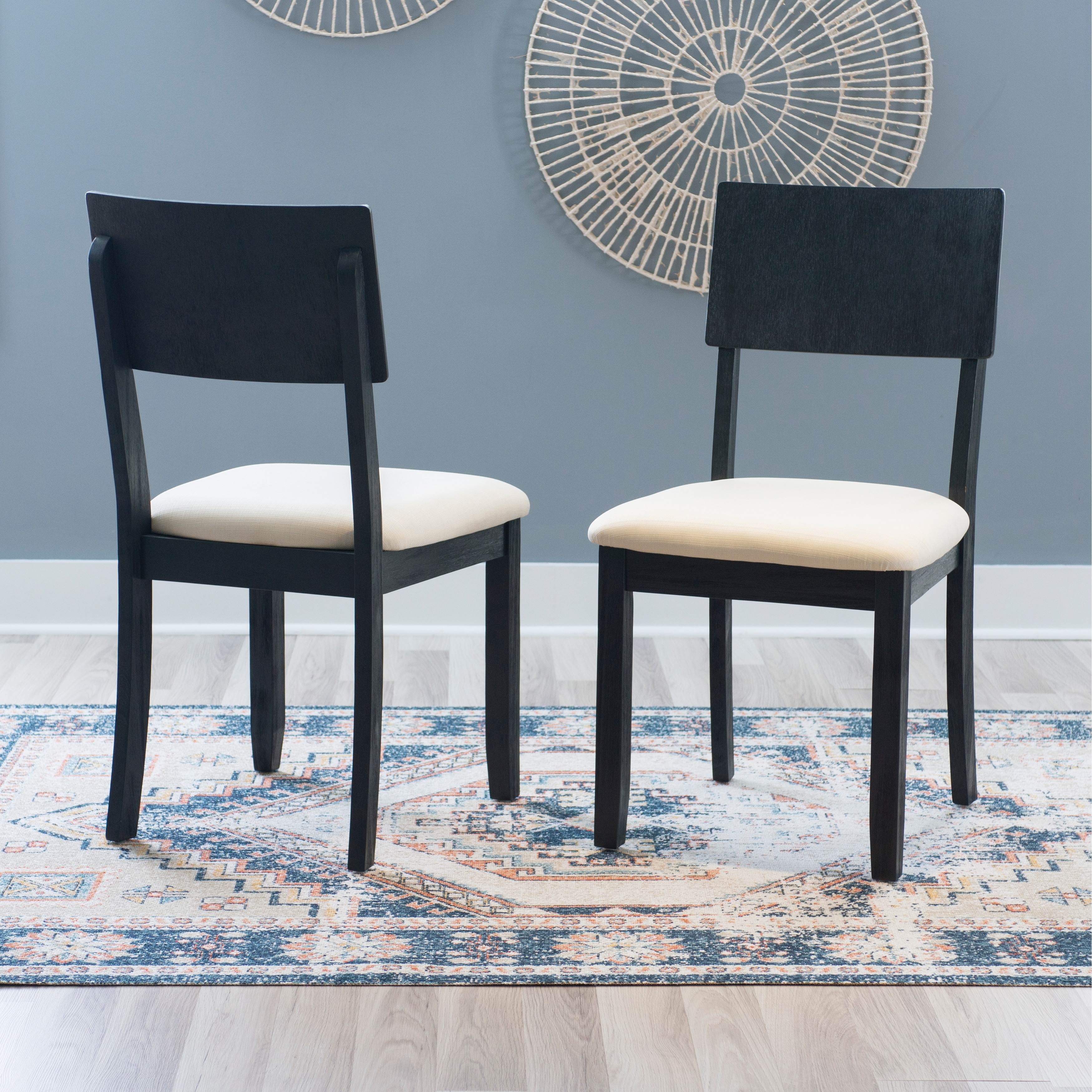 Boho dining chairs top set of 2