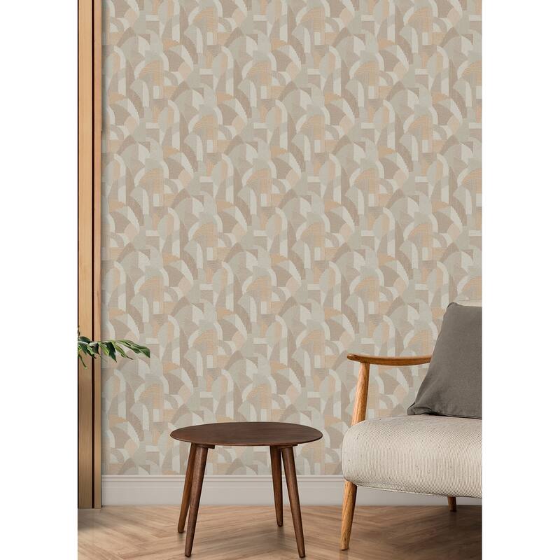 NuWallpaper Macario Peach Peel and Stick Wallpaper