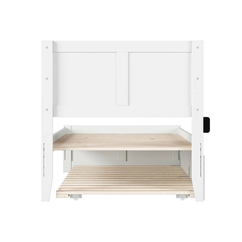 AFI, Canyon Platform Bed with Matching Footboard & Trundle