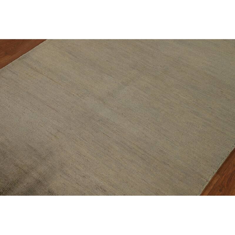 Gabbeh Modern Rug Hand-Knotted Oriental Wool Carpet - 3'10"x 5'9"