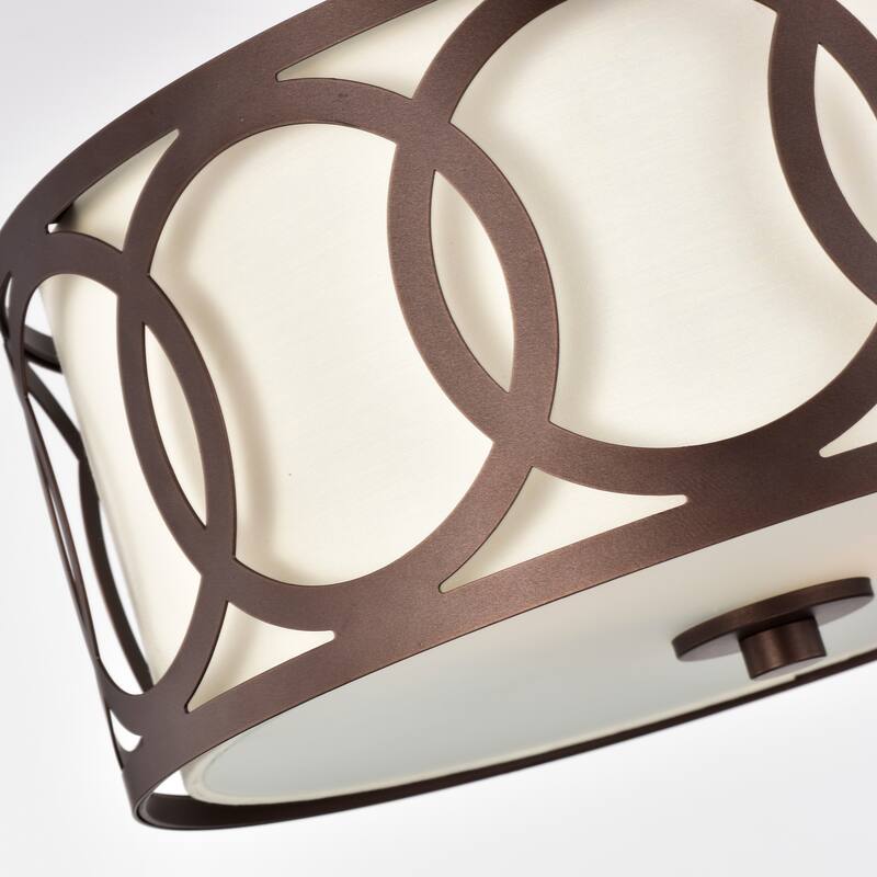 2-light Semi-Flush Mount
