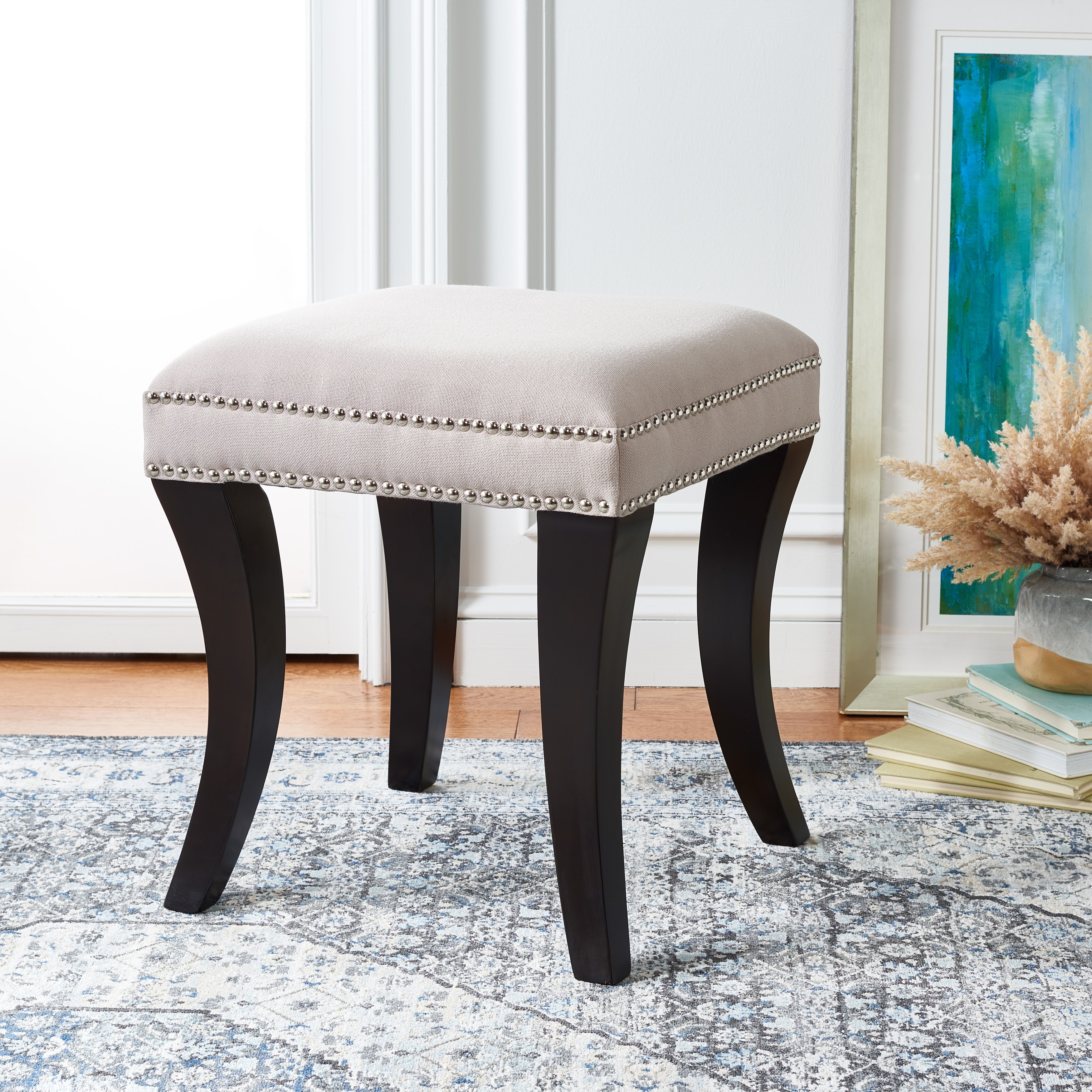 SAFAVIEH Natosha Taupe Ottoman
