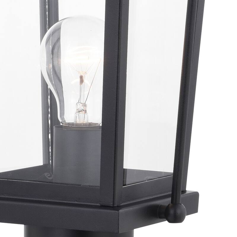 Vaxcel Lighting Lexington 1 Light Dusk to Dawn Outdoor Post Lamp Glass