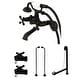 preview thumbnail 8 of 10, Vintage Wall Mount Clawfoot Faucet Package Matte Black