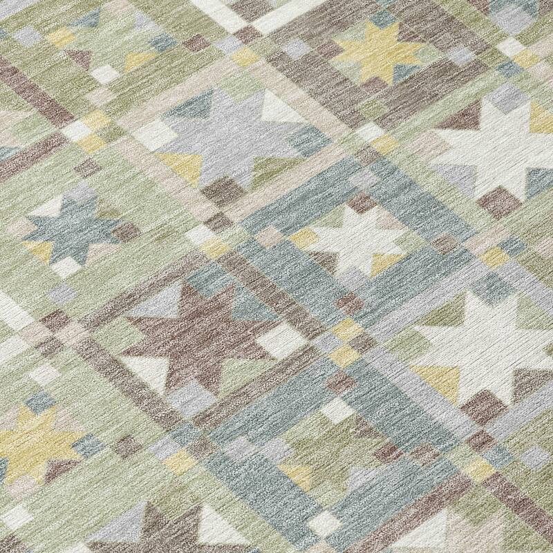 Machine Washable Indoor/ Outdoor Global Goddard Chantille Rug