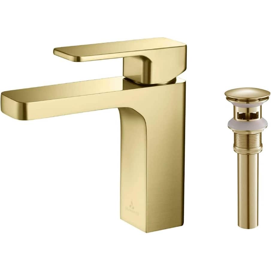 Blossom Stainless Steel Single Handle High Arc Bathroom Sink Faucet