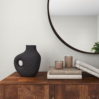 Fallon Black Decorative Metal Table Vase - Bed Bath & Beyond - 40314255