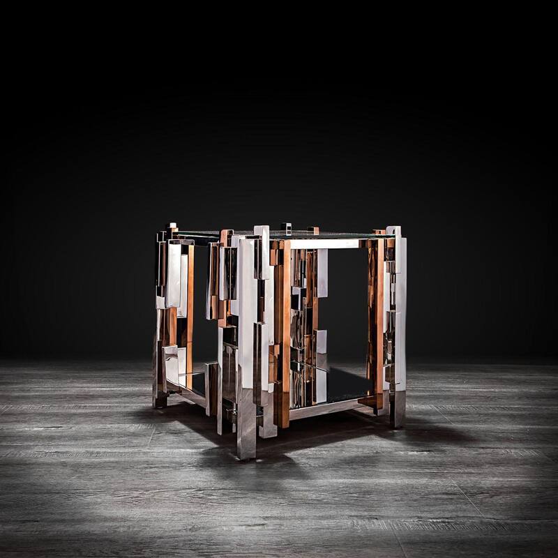 Illusion Square End Table