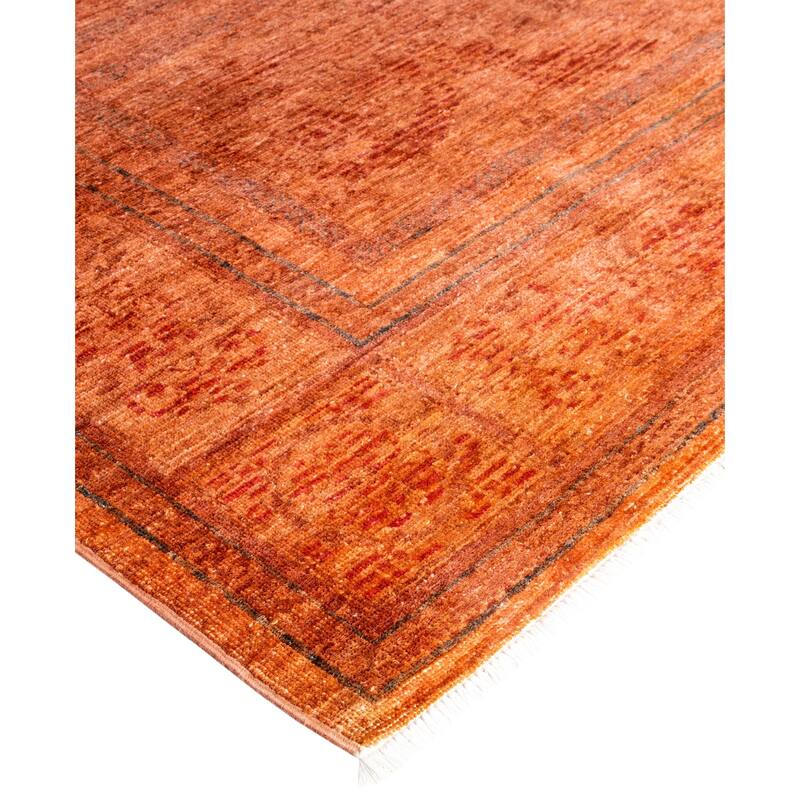 Overdyed One-of-a-Kind Hand-Knotted Area Rug - Pink - 6' 2" x 8' 4"