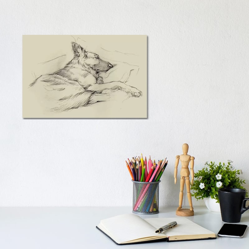 iCanvas "Dog Days IV" by Ethan Harper Canvas Print - 8x12x0.75