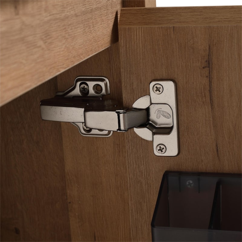 Bathroom Vanity With Sink In 24/30 Inch, Freestanding Bathroom Vanity With Soft Close Door And Adjustable Shelves