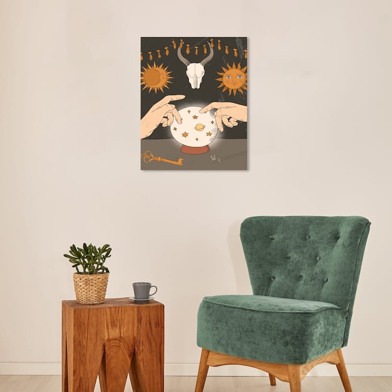 Wynwood Studio Canvas Holiday and Seasonal Access Key to Underworld Orange Wall Art Canvas Print - 16 x 20