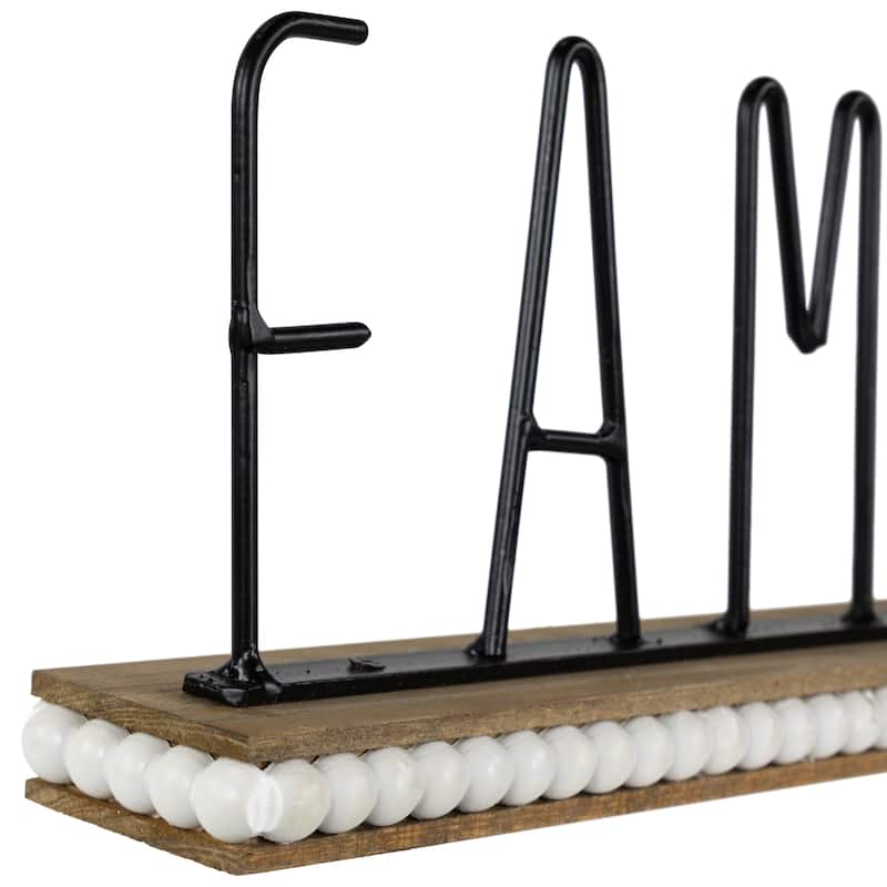 Family Metal Tabletop Decoration - 11.5" - Black