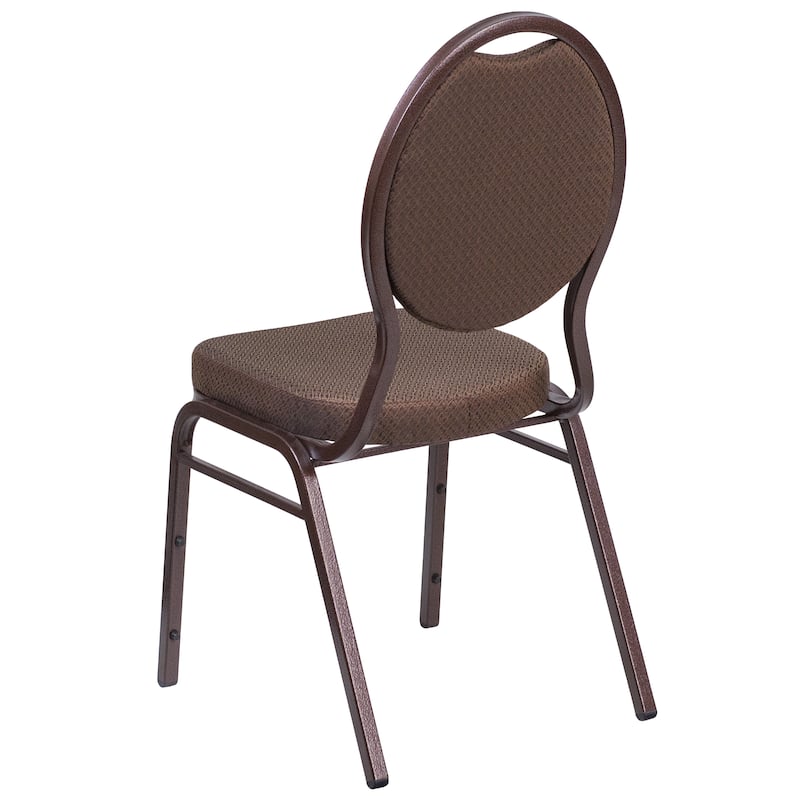 4 Pack Teardrop Back Stacking Banquet Chair