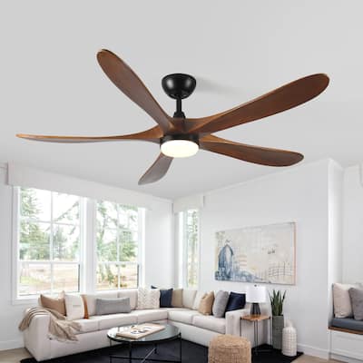 Modern Ceiling Fan Light with Lighting and 6 Speed Adjustment, Reversible DC Motor for Bedroom and Living Room