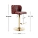 preview thumbnail 38 of 76, Upholstered Adjusatble Swivel Bar Stools Set of 2