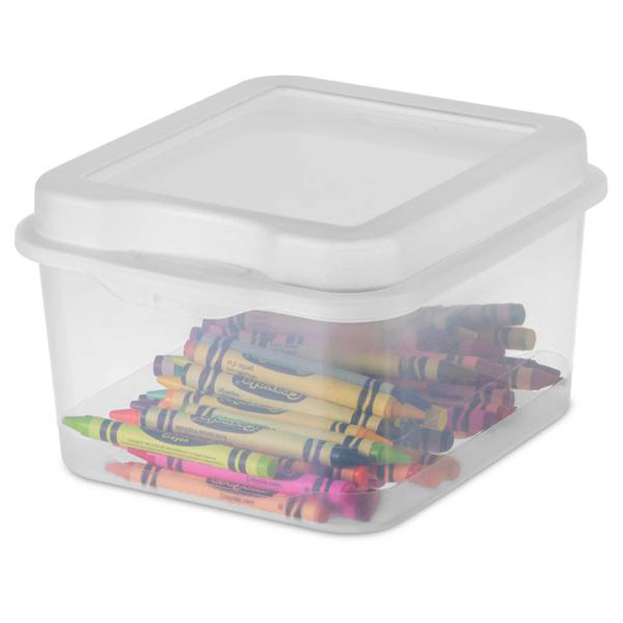 Sterilite Clear Plastic Flip Top Latching Storage Box Container w/ Lid (36  Pack) - 0.3 - Bed Bath & Beyond - 35793792