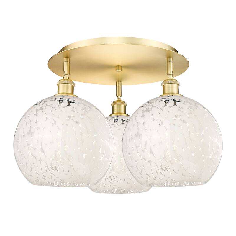 Innovations Lighting 516-3C-13-22-White Mouchette-Ceiling Fixture