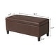 preview thumbnail 29 of 33, Adeco Velvet Storage Ottoman Bench Rectangular Footstool Lift Top