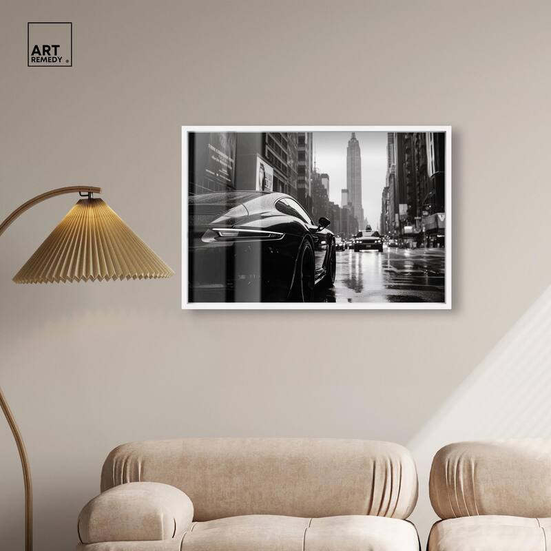 Rainy Day New York Shadowbox by Art Remedy