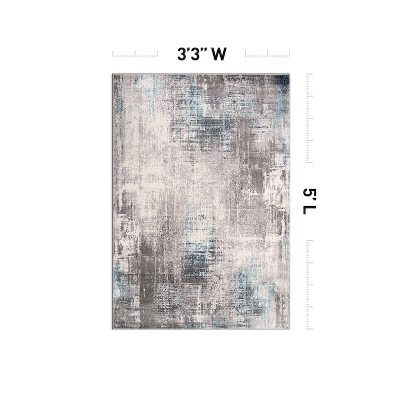 World Rug Gallery Dublin Contemporary Abstract Area Rug