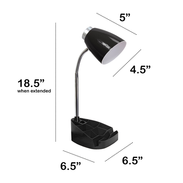 Desk lamp flexible gooseneck outlet