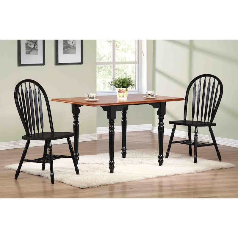Extendable Drop Leaf Dining Table - Rectangular Table, Seats 2-4, Wood Table - 48