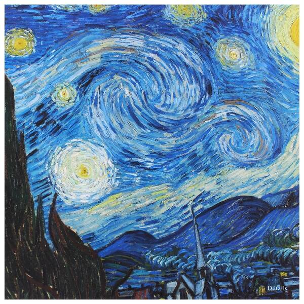 Shop The Starry Night By Vincent Van Gogh Oil Painting Gold Frame