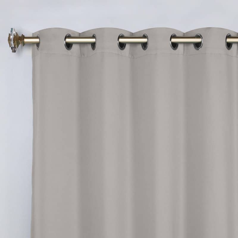 Superior Modern Solid Washable Room Darkening Curtains, Set of 2 Panels
