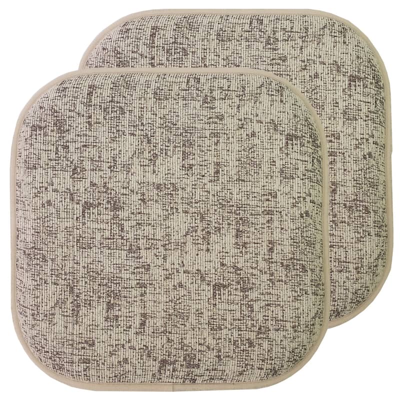 Sweet Home Collection Broadway Memory Foam Non Slip Back Chair Pad Cushion - 16"x16"