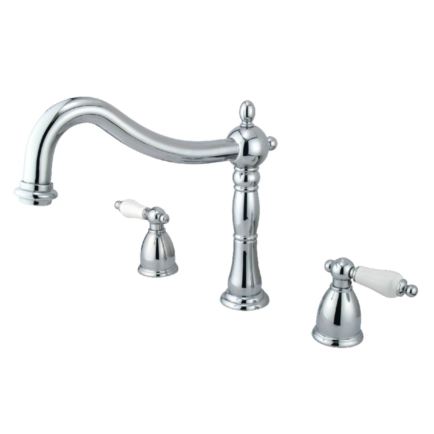 Heritage 3-Hole Deck Mount Roman Tub Faucet in Oil Rubbed Bronze