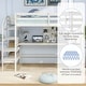preview thumbnail 7 of 8, Gymax Twin Size Loft Bed w/ Desk & Storage Stairs Solid Wood Loft Bed