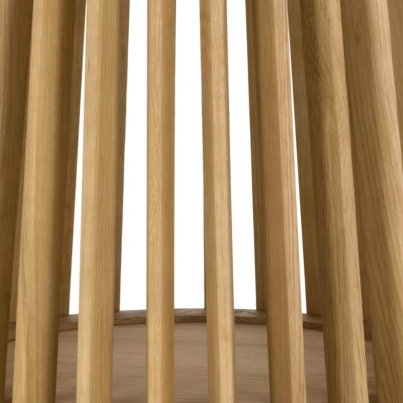 Pasadena Danish Solid Wood Oval Dining Table Set wtih Paper Cord Chairs