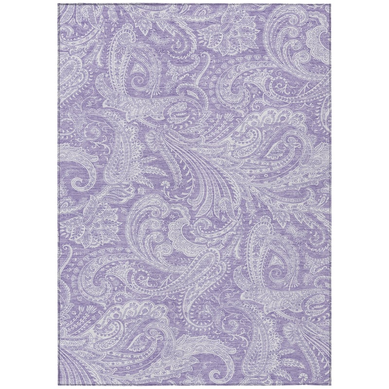 HomeRoots Paisley Transitional Rectangle Outdoor Rug