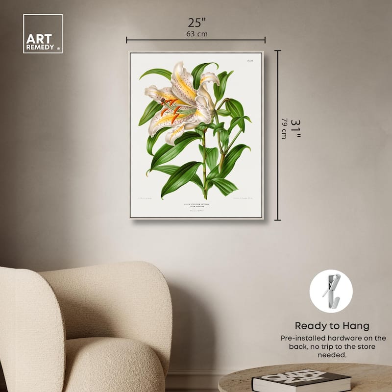 Lilium Speciosum Imperiale Canvas by Art Remedy